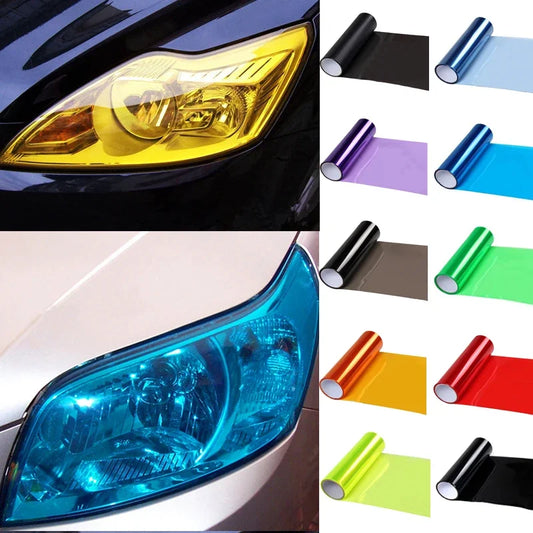 Film Vinílico Ahumado Transparente – 30 × 60 cm para Faros, Luces Traseras y Antiniebla (Autoadhesivo, Removible) auto NovaVitalShop