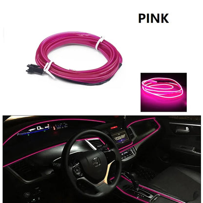 Tira LED Decorativa para Auto – Luz Ambiental Flexible USB (1M/3M/5M/10M, RGB Multicolor) auto NovaVitalShop