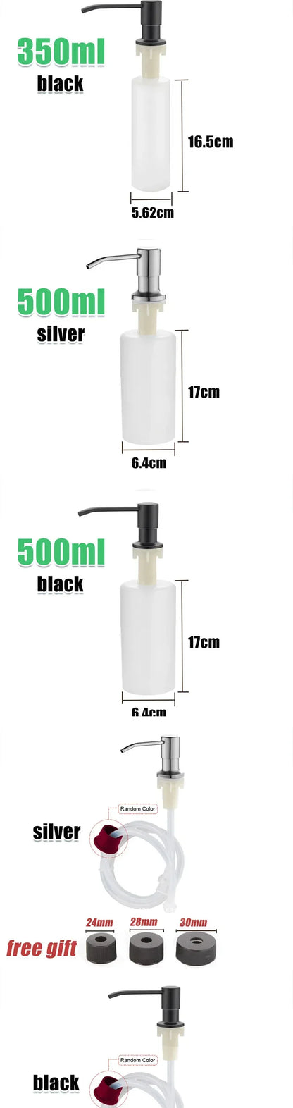 Dispensador Jabón VitalSteel - Acero Inoxidable 500ml Fregadero Cocina Premium NovaVitalShop