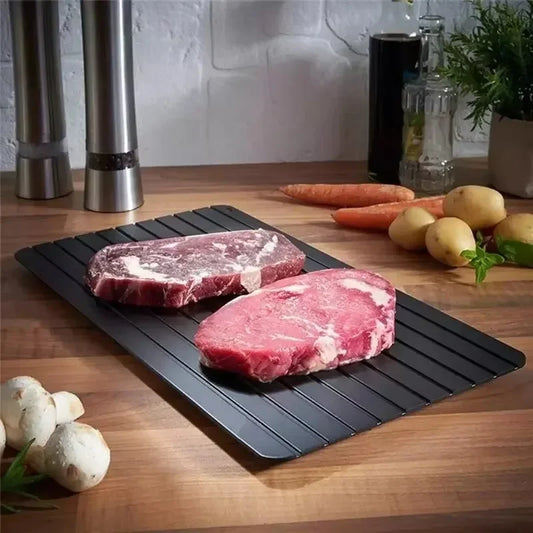 Bandeja Descongeladora VitalThaw™ – Aluminio Rápido y Natural | Cocina Eficiente sin Electricidad Cocina y Hogar NovaVitalShop 29.5 X 20.3 X 0.2cm