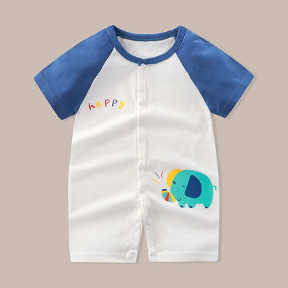 👶 Enterito de Verano para Bebé – Estampado Animal, Sin Mangas, Unisex bebe NovaVitalShop Style4 80CM