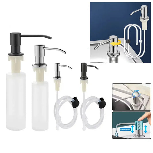 Dispensador Jabón VitalSteel - Acero Inoxidable 500ml Fregadero Cocina Premium NovaVitalShop
