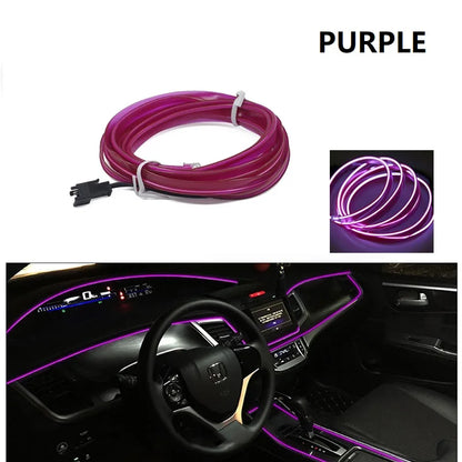 Tira LED Decorativa para Auto – Luz Ambiental Flexible USB (1M/3M/5M/10M, RGB Multicolor) auto NovaVitalShop