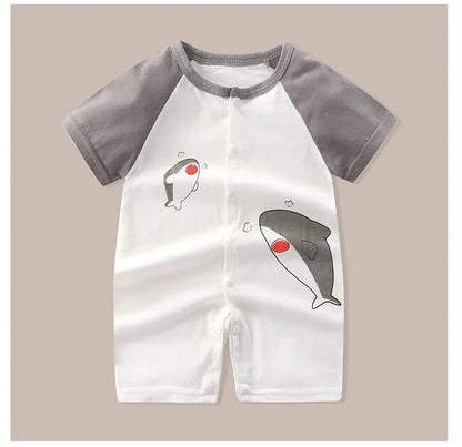👶 Enterito de Verano para Bebé – Estampado Animal, Sin Mangas, Unisex bebe NovaVitalShop