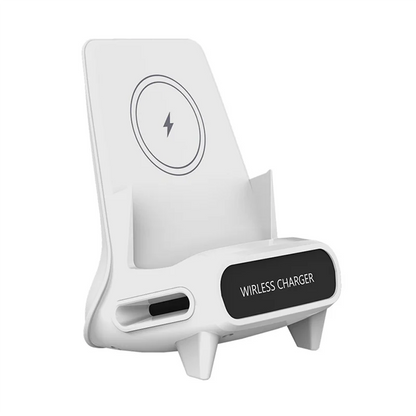 15W Wireless Charger Stand – Fast Charging Phone Holder for Desk, Nightstand & Office accesorios NovaVitalShop