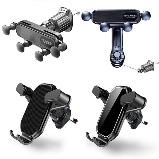 Soporte de Teléfono por Gravedad para Auto – Montaje en Ventilación, Compatible con Móviles de 4.7–7" (iPhone, Samsung, Xiaomi) auto NovaVitalShop