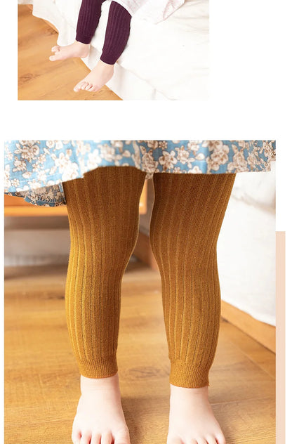 🩳 Leggings Infantiles de Algodón – Unisex, Colores Sólidos, 0–6 Años bebe NovaVitalShop