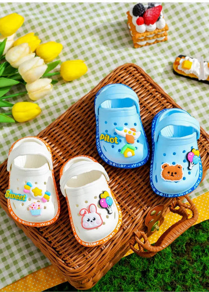 👟 BeachBuddies Hole Sandals – Zapatos Infantiles de Verano con Diseño Cartoon Calzado Infantil NovaVitalShop