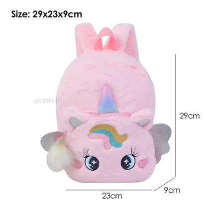 Mochila Escolar Infantil Unicornio – Estilo Princesa para Niñas (3–5 años, Espalda Acolchada)