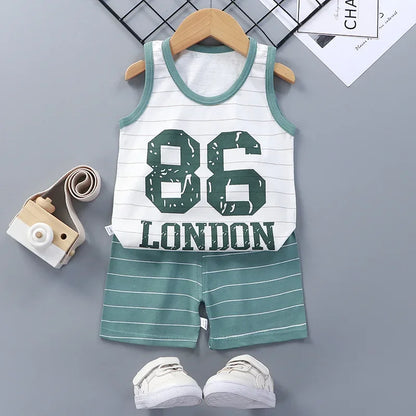 👕 Conjunto de Verano para Bebé – Camiseta y Shorts, Estilo Deportivo Unisex bebe NovaVitalShop