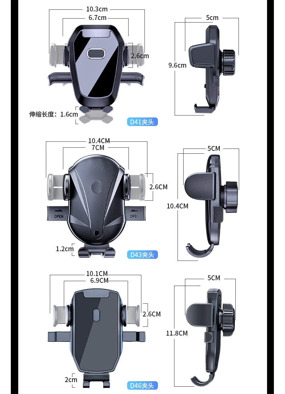 Soporte Universal para Teléfono – Montaje por Gravedad con Clip de Gancho para Ventilación (2025 Upgrade, Compatible con iPhone y Android) auto NovaVitalShop