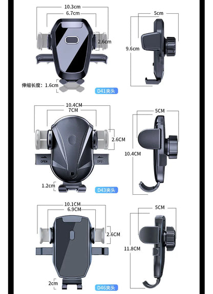 Soporte Universal para Teléfono – Montaje por Gravedad con Clip de Gancho para Ventilación (2025 Upgrade, Compatible con iPhone y Android) auto NovaVitalShop