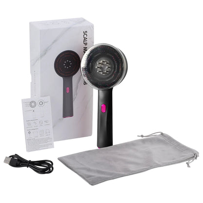 Peine Eléctrico Terapéutico con Luz Infrarroja – 3 Modos, Masaje Capilar y Aplicador de Aceite (USB Recargable) accesorios NovaVitalShop Purple CHINA