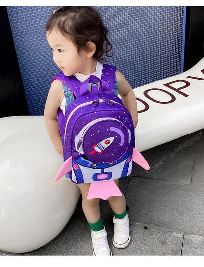 Mochila Infantil Cartoon – Mini Backpack con Correa de Seguridad para Niños y Niñas (2–6 años) accesorios NovaVitalShop