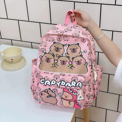 Mochila Escolar 2025 – Diseño Cartoon Elegante, Gran Capacidad y Estilo Juvenil (20–35 L) accesorios NovaVitalShop Light Pink