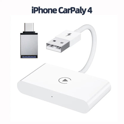 Adaptador CarPlay Inalámbrico con Streaming – Compatible con Netflix, YouTube, TikTok y Google Play (Plug & Play, USB-C) auto NovaVitalShop iPhone Carplay 4 CHINA