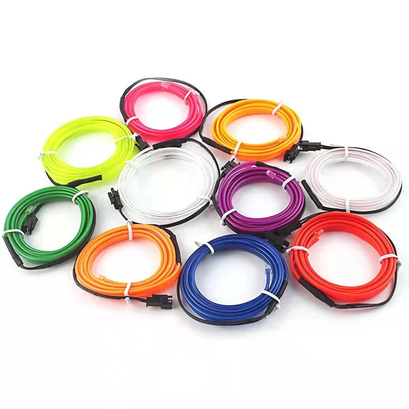 Tira LED Decorativa para Auto – Luz Ambiental Flexible USB (1M/3M/5M/10M, RGB Multicolor) auto NovaVitalShop