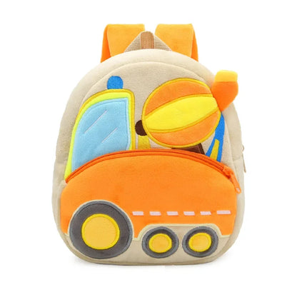 Mochila Infantil 3D Excavadora – Vehículo de Ingeniería para Niños 2–4 Años (Espalda Reforzada)