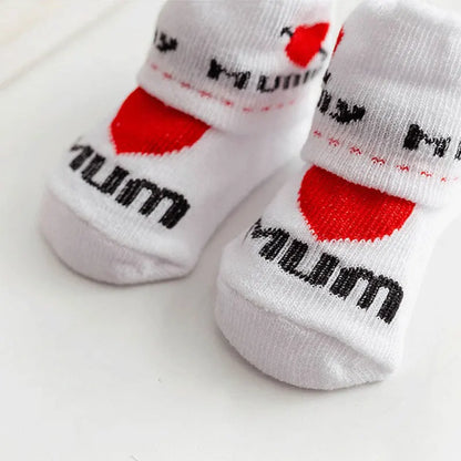 🧦 Medias Suaves con Letras para Bebé – Primavera/Verano, Algodón, Unisex bebe NovaVitalShop