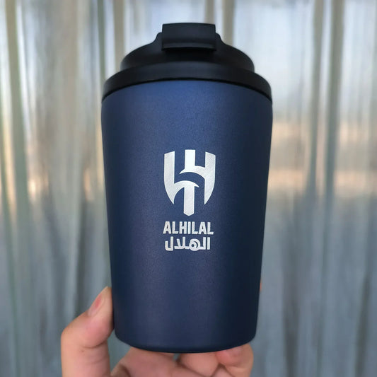 🏆 Termo Oficial Al-Hilal – 340ml de Pura Pasión Saudí Acesorios Fitnees NovaVitalShop 340ml Dark blue