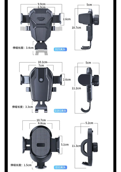 Soporte Universal para Teléfono – Montaje por Gravedad con Clip de Gancho para Ventilación (2025 Upgrade, Compatible con iPhone y Android) auto NovaVitalShop