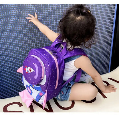 Mochila Infantil Cartoon – Mini Backpack con Correa de Seguridad para Niños y Niñas (2–6 años) accesorios NovaVitalShop