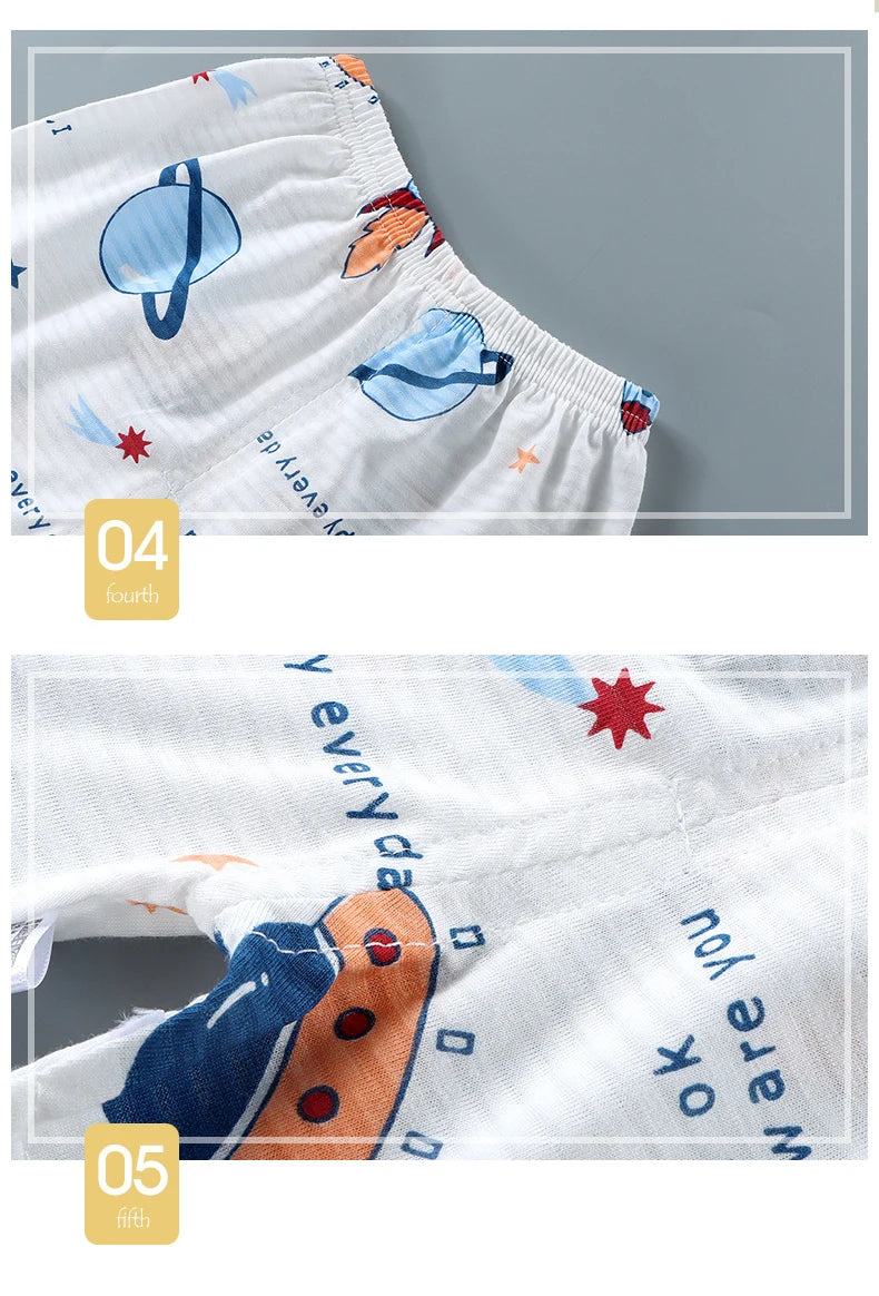 🧒 DreamCotton Sleep Set – Pijama Infantil de Verano 2 Piezas Conjuntos Infantiles / Ropa Deportiva Infantil / Sets 2 Piezas NovaVitalShop