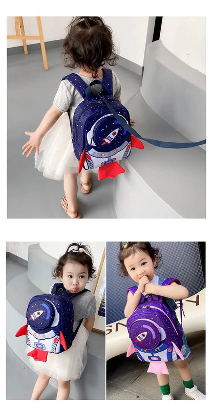 Mochila Infantil Cartoon – Mini Backpack con Correa de Seguridad para Niños y Niñas (2–6 años) accesorios NovaVitalShop