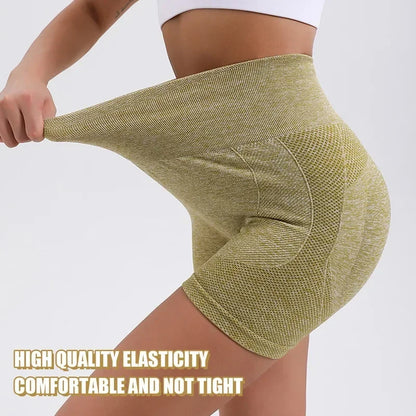 Shorts Deportivos para Mujer – Cintura Alta, Diseño Sin Costuras y Soporte Anatómico Acesorios Fitnees NovaVitalShop