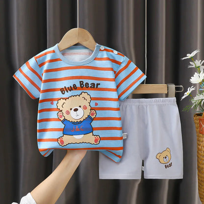 👕 Conjunto de Verano para Bebé – Camiseta y Shorts, Estilo Deportivo Unisex bebe NovaVitalShop size 8 24M