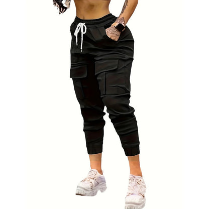 Joggers VitalMove – Cargo Rosa · Cintura Elástica · Estilo Relajado Jeans / Pantalones Mujer Mi tienda Black 2XL