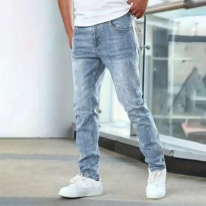 Jeans VitalComfort™ Hombre – Stretch Casual Color Sólido | Comodidad y Estilo Diario Jeans Casuales NovaVitalShop Dark Blue 2XL