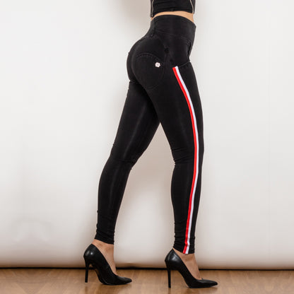 Jeans VitalFit Melody – Push-Up · Rayado · Slim Fit · Tiro Alto Jeans / Pantalones Mujer Mi tienda