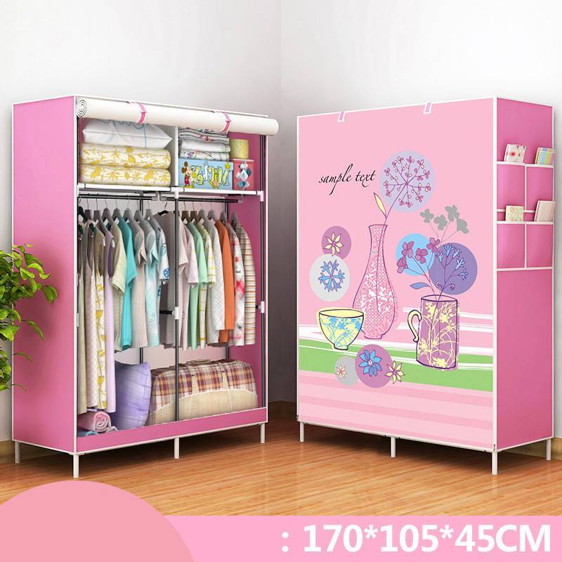 Armario Individual VitalSpace - Cerrado DIY 70x45x150cm Muebles y Organización NovaVital Pink Memory