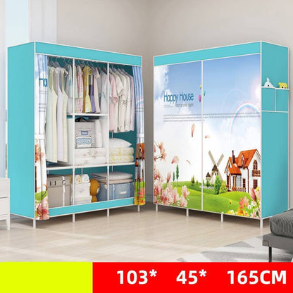 Armario Individual VitalSpace - Cerrado DIY 70x45x150cm Muebles y Organización NovaVital Three Columns Happy House
