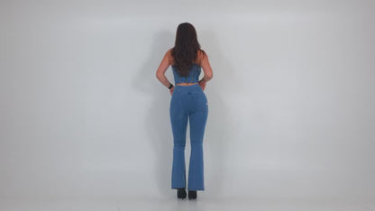 Jeans VitalLift Melody Mujer – Push Up, Tiro Alto, Corte Acampanado Realce Femenino (XS–XL) Pantalones / Jeans NovaVital